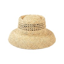 Raffia Straw Cloche Hat