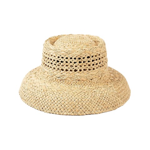 Raffia Straw Cloche Hat