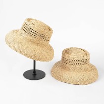 Raffia Straw Cloche Hat
