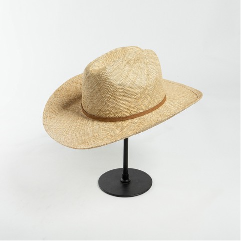 Raffia Straw Wide Brim Cowboy Hat