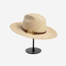 Natural Raffia Handwoven Wide Brim Fedora Hat