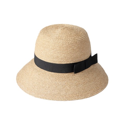 Natural Raffia Straw Bucket Hat