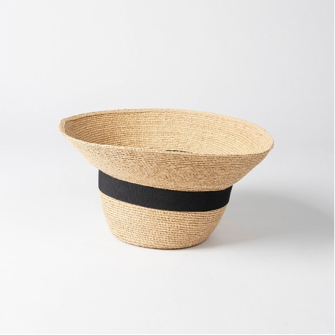 Natural Raffia Straw Bucket Hat