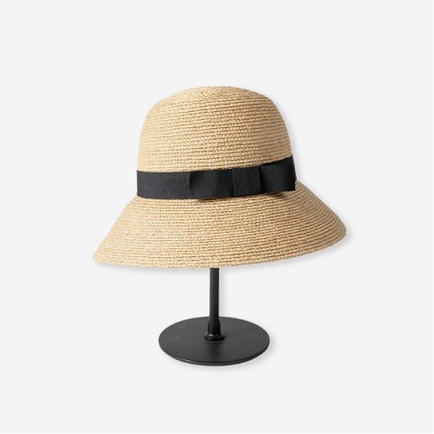 Natural Raffia Straw Bucket Hat