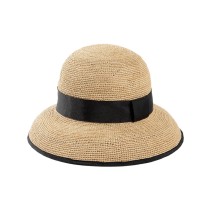 Natural Raffia Hand Crochet Foldable Straw Hat