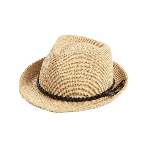 Raffia Hand Crochet Short Brim Hat Raffia Hand Crochet Short Brim Hat