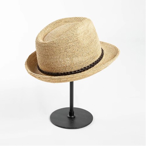 Raffia Hand Crochet Short Brim Hat Raffia Hand Crochet Short Brim Hat