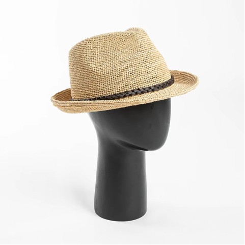 Raffia Hand Crochet Short Brim Hat Raffia Hand Crochet Short Brim Hat