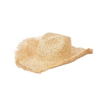 Raffia Straw Wide Brim Cowboy Hat