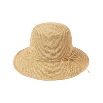 Foldable Raffia Straw Hand-Crocheted Bucket Hat