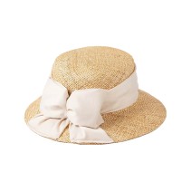 Natural Raffia Straw Bucket Hat