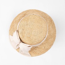 Natural Raffia Straw Bucket Hat