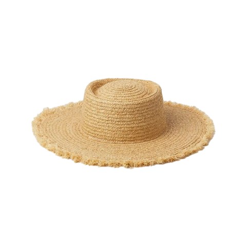 Raffia Straw Wide Brim Sun Hat