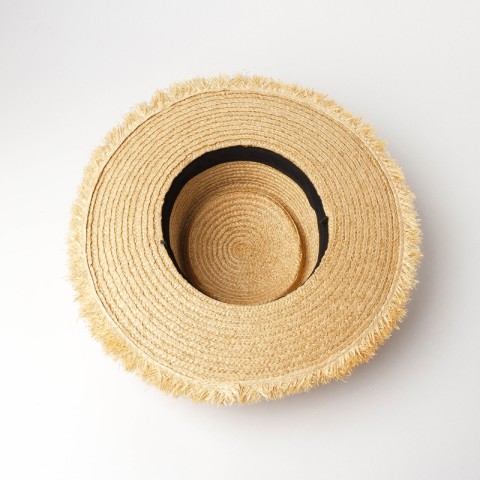 Raffia Straw Wide Brim Sun Hat