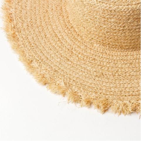 Raffia Straw Wide Brim Sun Hat