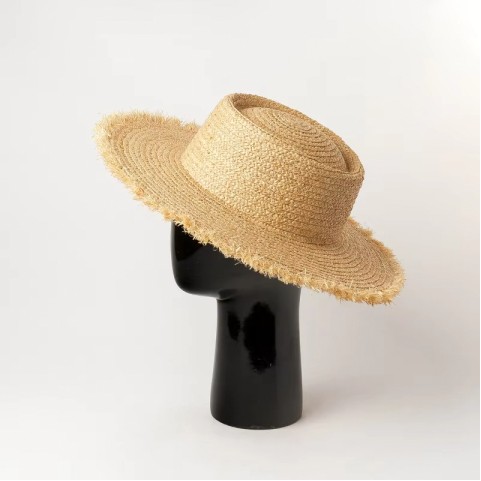 Raffia Straw Wide Brim Sun Hat