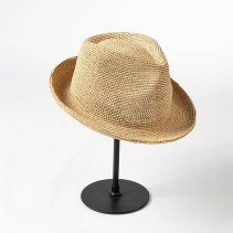 Natural Raffia Hand-Crochet Straw Hat