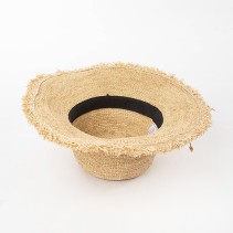Natural Raffia Straw Crochet Bucket Hat