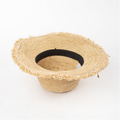 Natural Raffia Straw Crochet Bucket Hat