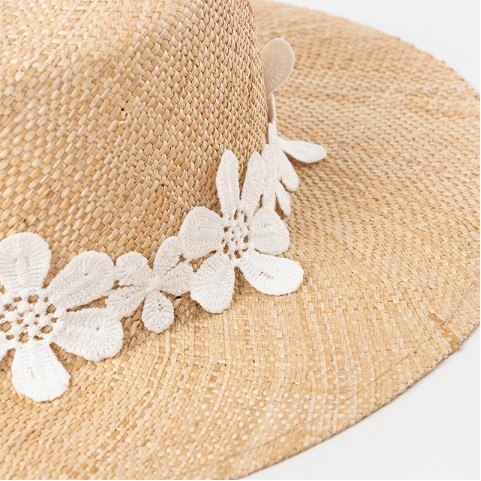 Natural Raffia Straw Hat