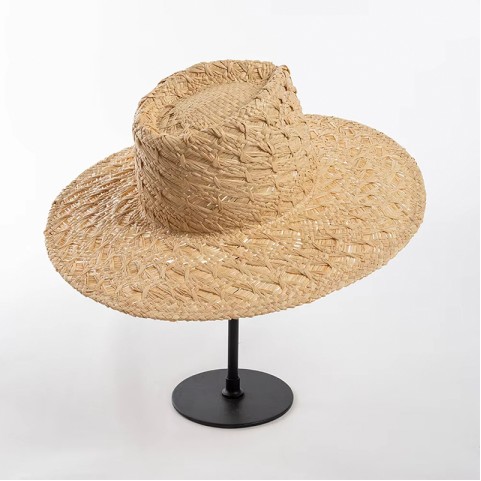 Raffia Wide Brim Hand-Woven Straw Hat