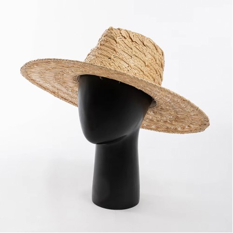 Raffia Wide Brim Hand-Woven Straw Hat