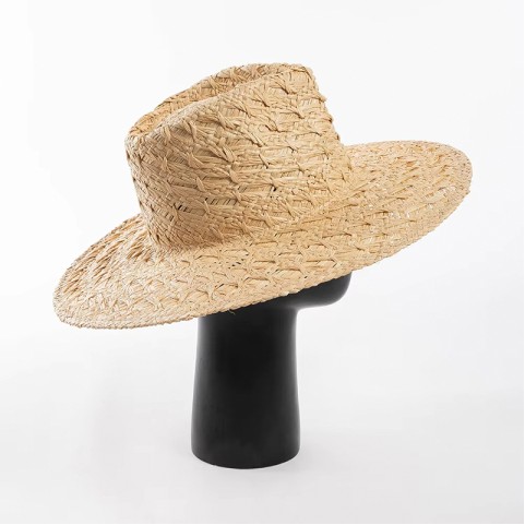 Raffia Wide Brim Hand-Woven Straw Hat