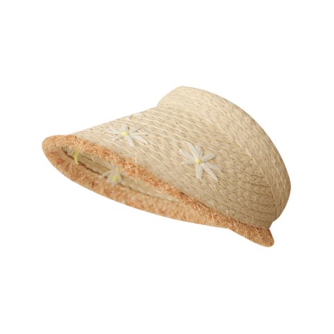 Daisy Open-top Wide Brim Woven Straw Hat Daisy Open-top Wide Brim Woven Straw Hat