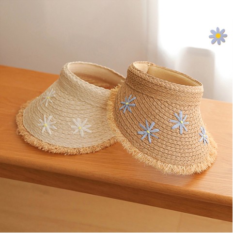 Daisy Open-top Wide Brim Woven Straw Hat Daisy Open-top Wide Brim Woven Straw Hat