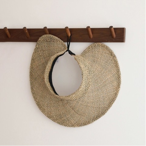 Salt Grass Woven Open Crown Wide Brim Hat