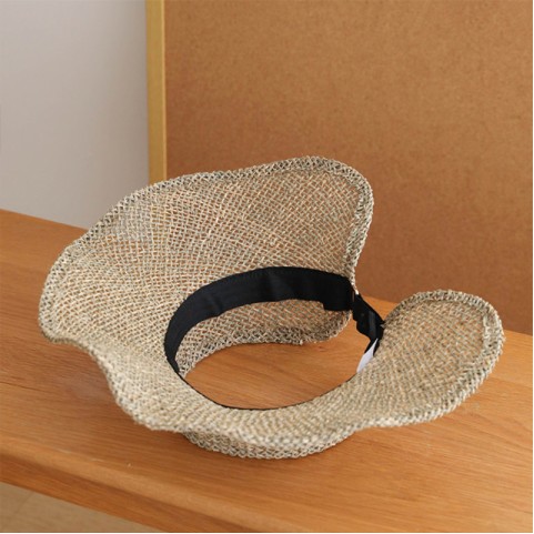 Salt Grass Woven Open Crown Wide Brim Hat