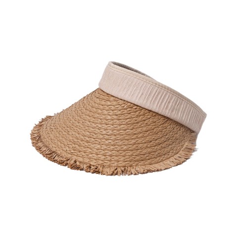Breathable Hollow Top Woven Wide Brim Straw Hat