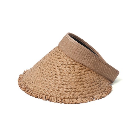 Breathable Hollow Top Woven Wide Brim Straw Hat