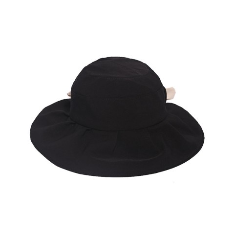 Elegant Bow-Decorated Ladies Bucket Hat